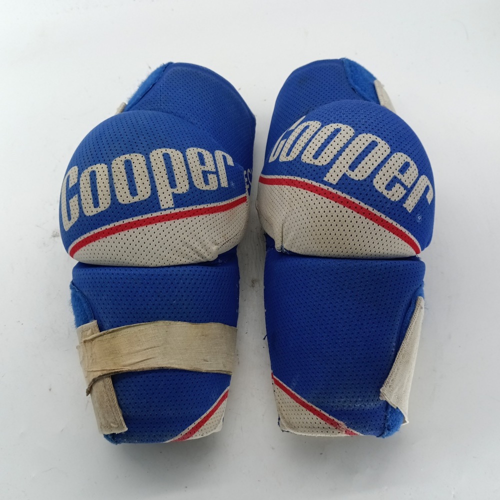 Cooper Techniflex EP 1000 Hockey Elbow Pads Blue White Vintage Pair Left Right